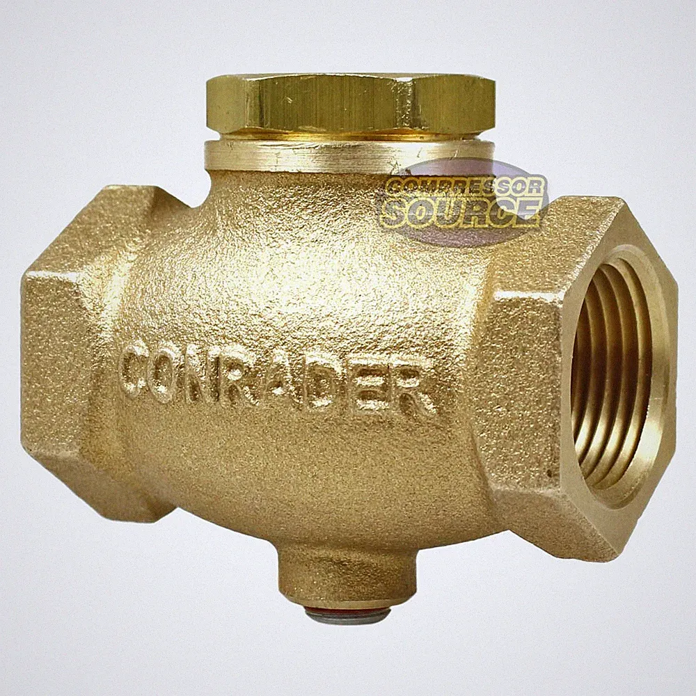 3/4" NPT In Line Horizontal Check Valve Air Compressor Solid Cast Brass WOG GV75