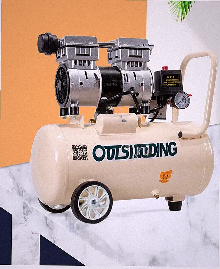 550W 8L Industrial Air Compressor Ultra-quiet Oil-free Air Compressor