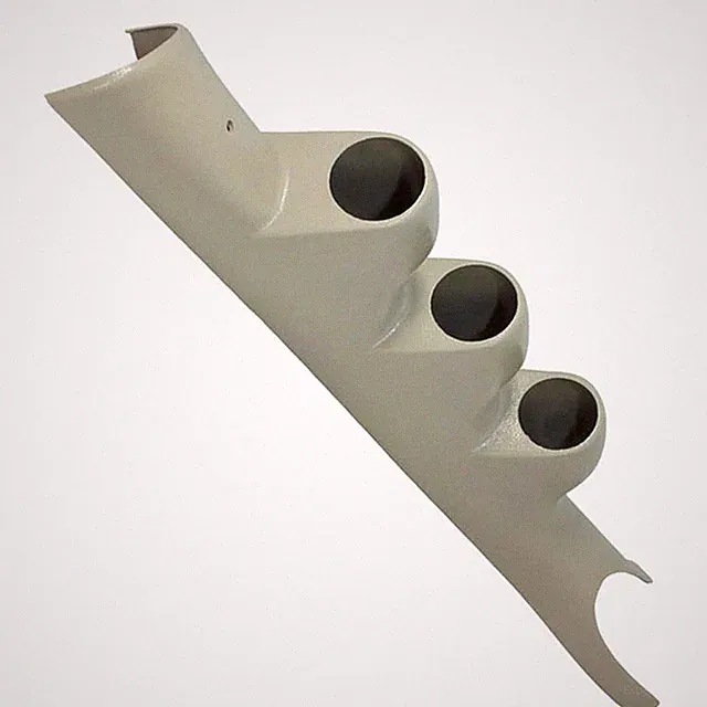 GlowShift Taupe Triple Pillar Gauge Pod Compatible with Dodge Ram Cummins 150...