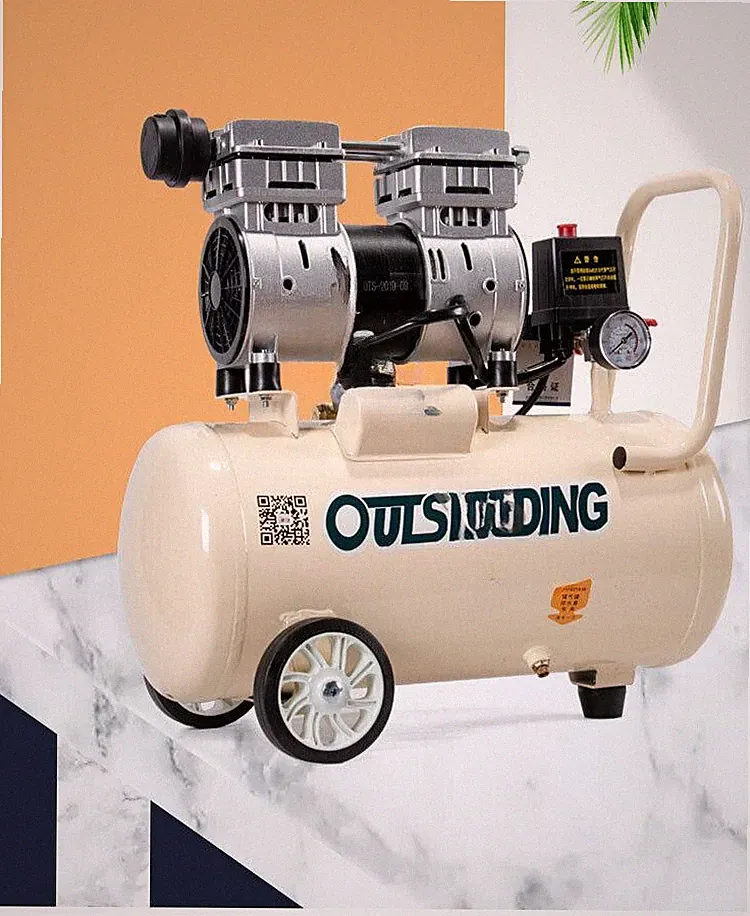 Industrial Air Compressor Ultra-quiet Oil-free Air Compressor 550W 8L